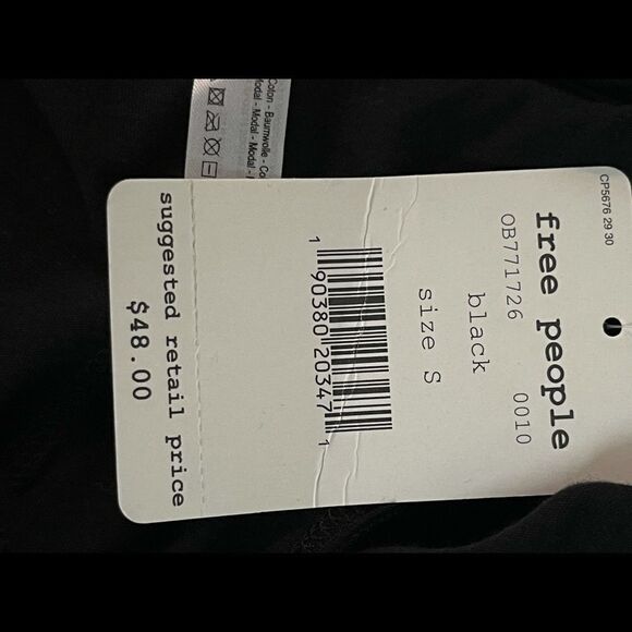 FREE People Women Together Black Racerback tank top - Picture 10 of 10